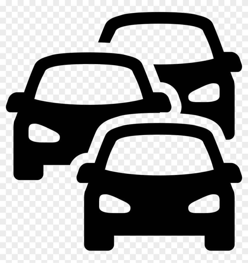 Police Car Silhouette Icon Png Clipart - Traffic Jam Icon Png #327689
