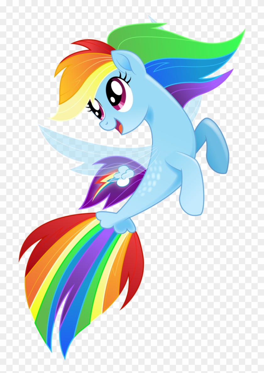 Rainbow Dash By Infinitewarlock - Sea Pony Rainbow Dash #327750