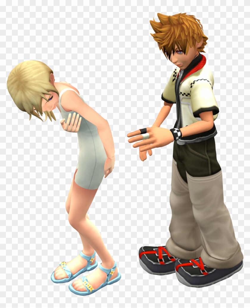 Sora And Kairi - Deviantart Roxas And Namine #327820