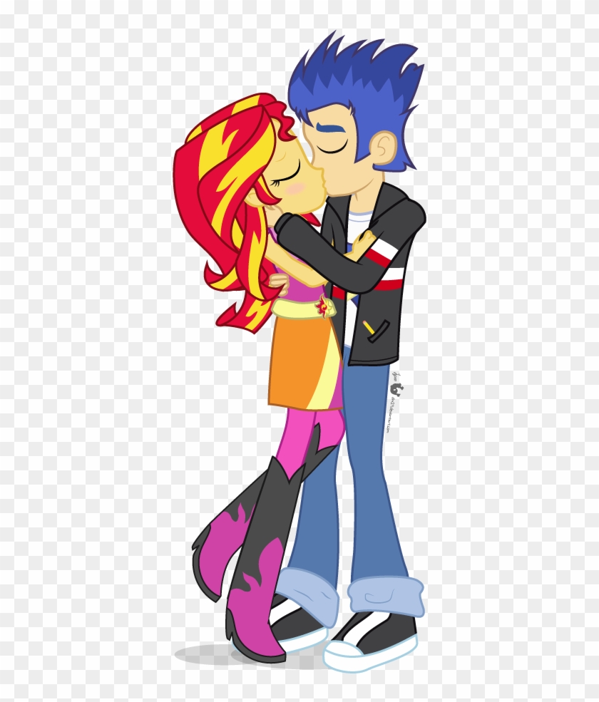 Dm29, Equestria Girls, Female, Flashimmer, Flash Sentry, - Sunset Shimmer Y Flash Sentry #327890