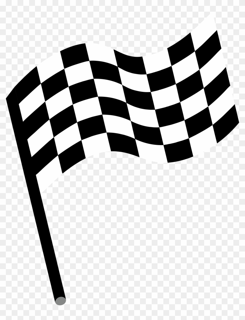 Race Car - Racing Flag #327891