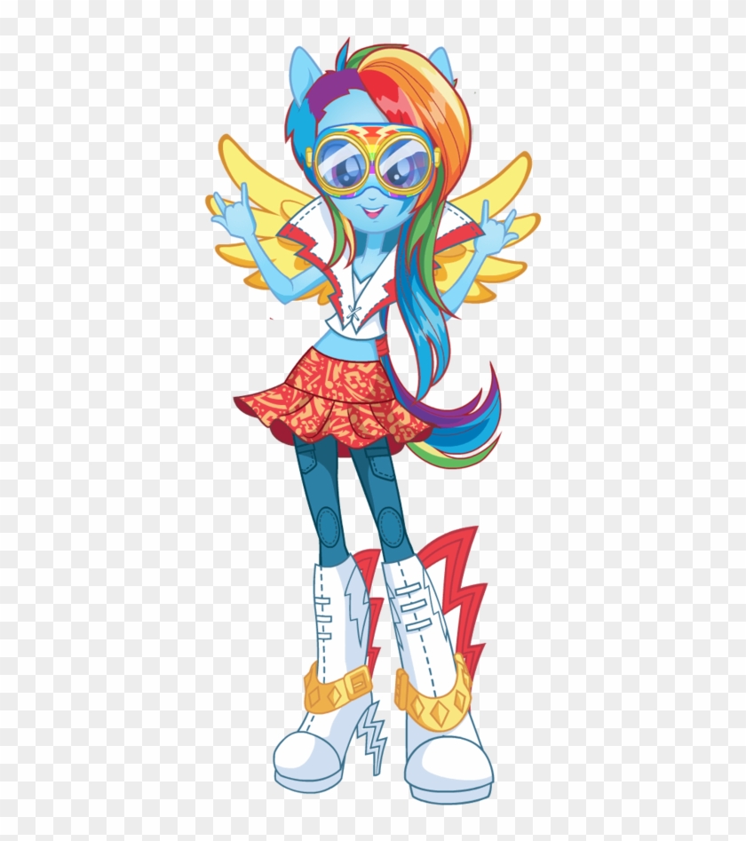 Mlp - Eg2 - Rainbow Rocks - Rainbow Dash New Look By - Mlp Eg Rock Raimbow Dash #327982