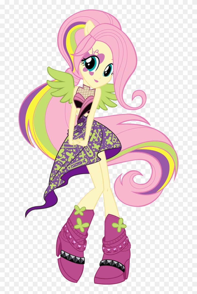 Equestria Girls Rainbow Rocks Fluttershy Vector By - My Little Pony: Equestria Girls - Rainbow Rocks #328023