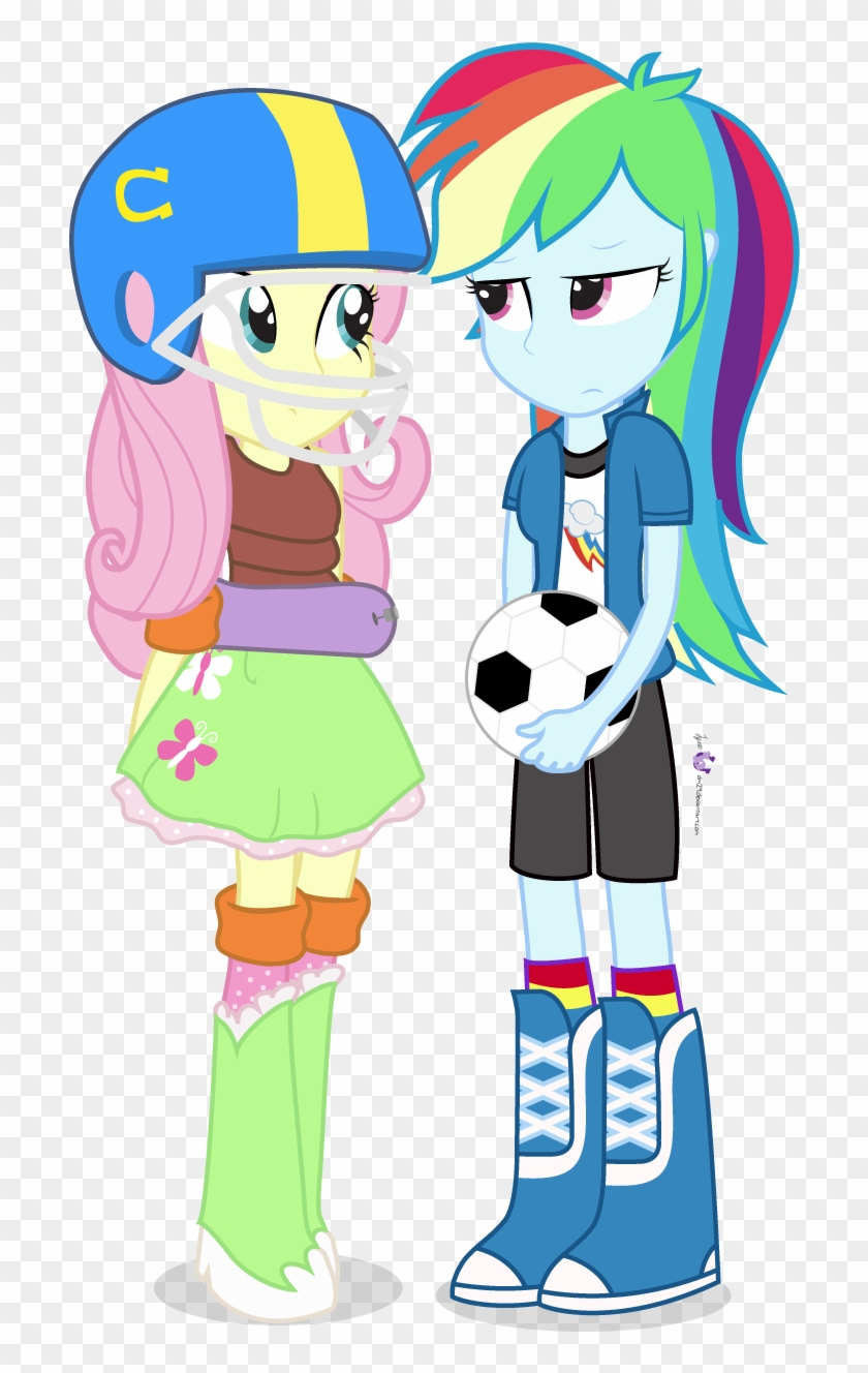 American Football, Artist - Equestria Girl Rainbow Dash And Fluttershy #328086