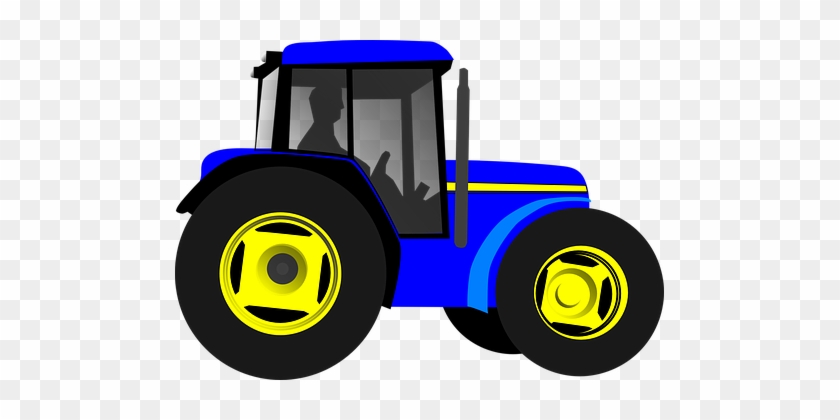 Tractor Vehicle Machine Engine Agriculture - Blue Tractor Clipart #328210