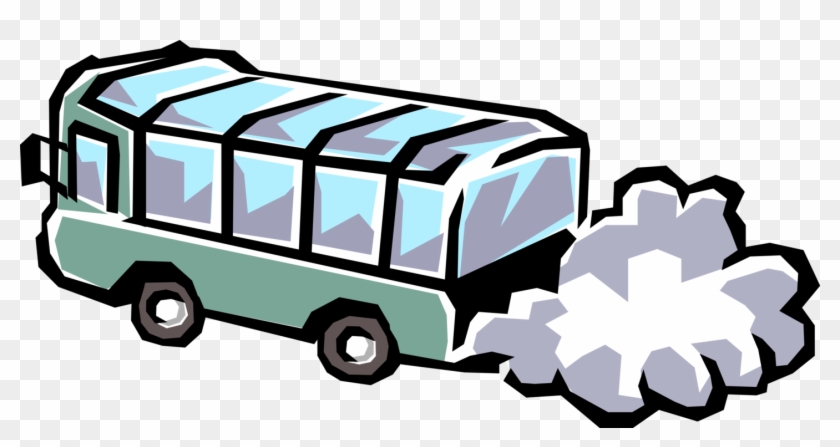 Vector Illustration Of Passenger Tour Bus Vehicle Spews - Vector Illustration Of Passenger Tour Bus Vehicle Spews #328227
