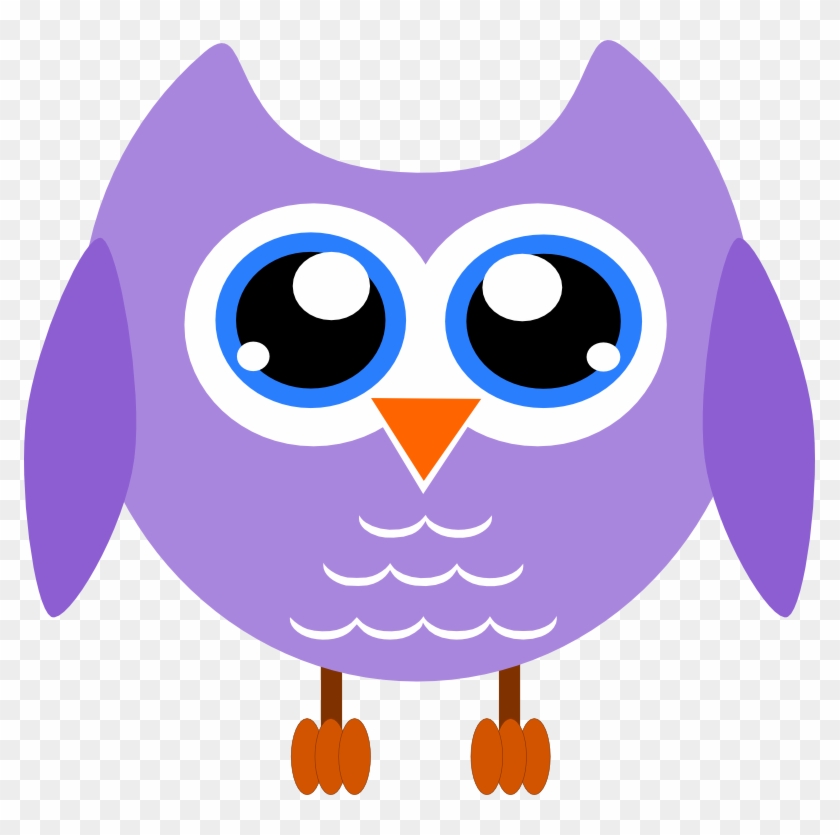 Owl Clipart Purple - Clipart With Clear Background #328248