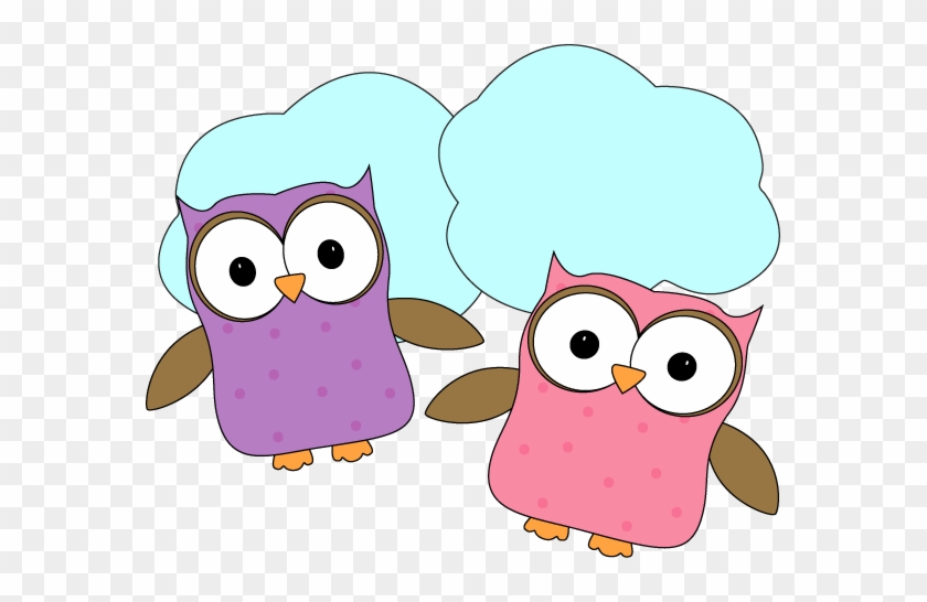 Owls Flying Through Clouds - Flying Owl Clip Art #328255