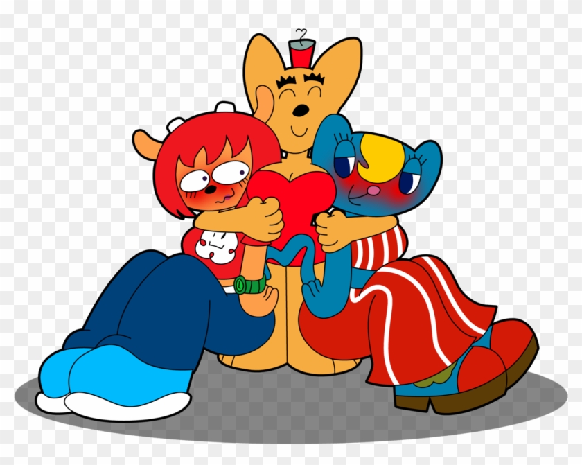 Um Jammer Lammy Lammy Katy Kat Ma-san Parappa The Rapper - Cartoon.