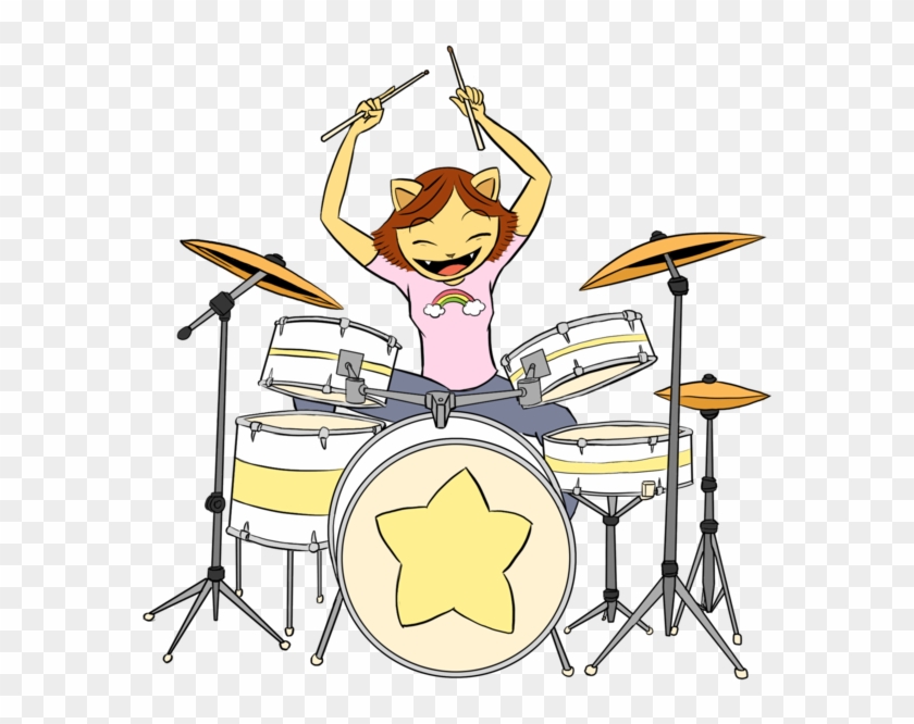 Kitty Bobo Cartoon Network Chloe And The Stars Jem - Drummer - Free  Transparent PNG Clipart Images Download