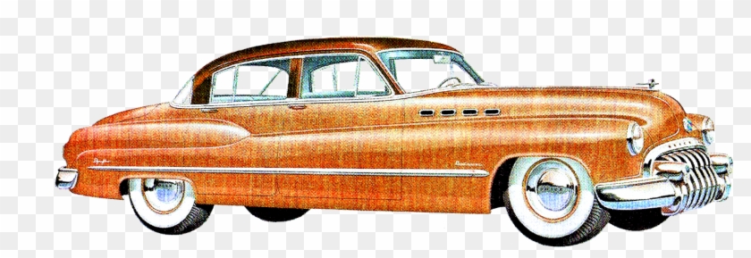 1950 Vintage Buick Download - Vintage Car Illustration Png #328443