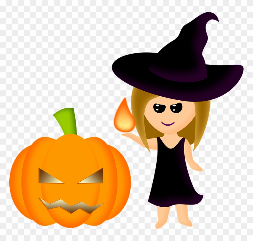 Halloween Cartoon Witches 9, - Halloween Bruja #328468