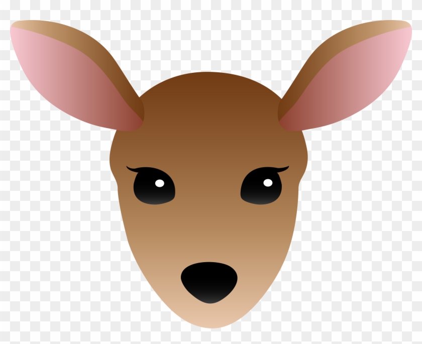 Face Of A Female Deer - Cartoon Doe Deer Head #328473