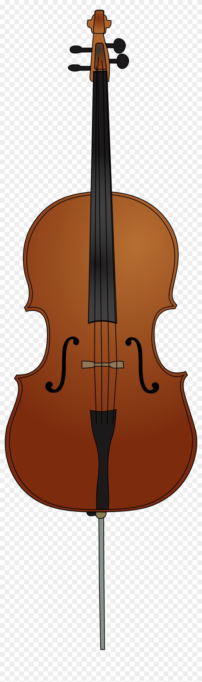 Cello Black White Line Papapishu 555px - Cello Clipart #328512