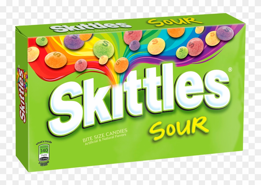 Skittles Sour Theatre Box - Skittles Sour Candy - 3.6 Oz Box #328587