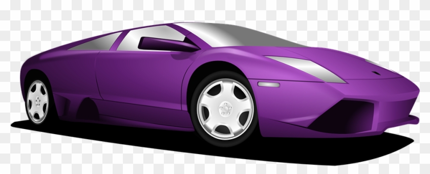 Car Vehicle Sports Car Lamborghini Racing - Purple Sports Car Png #328651