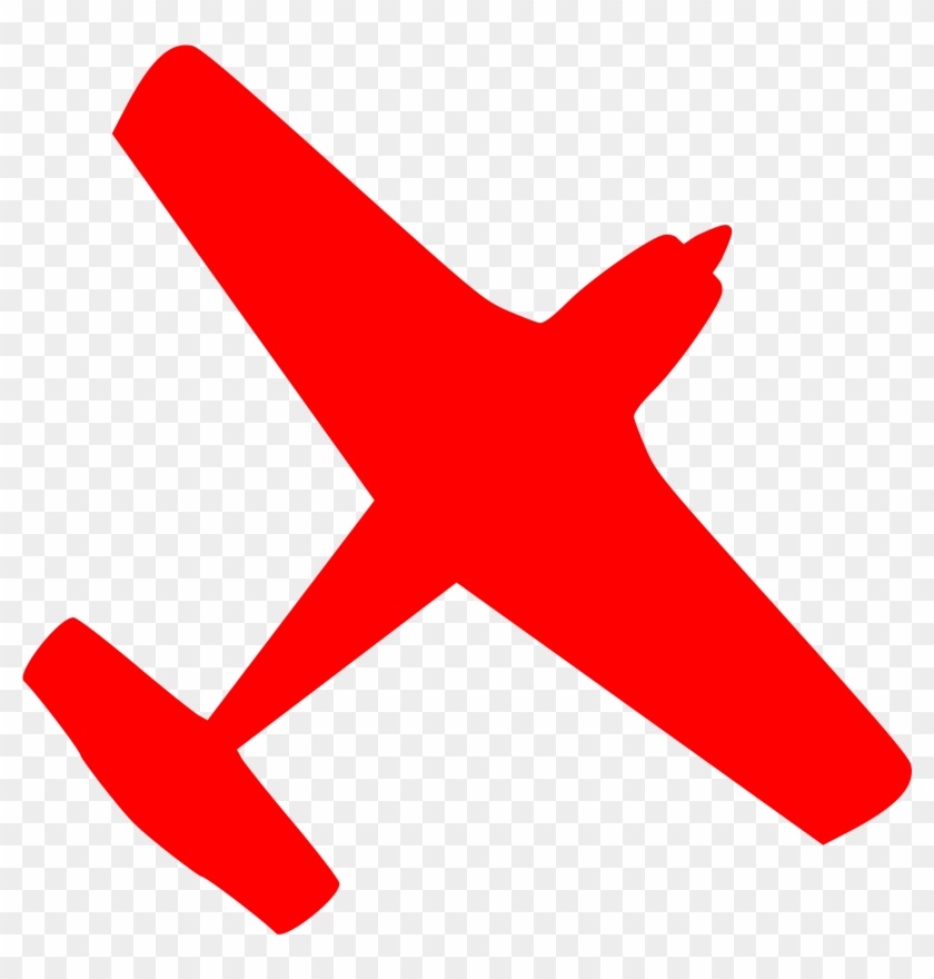 Plane Png Clipart - Airplane Red Png #328813