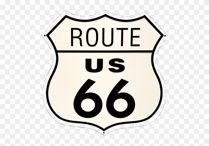 Silhouette - Route 66 Metal Sign #328883
