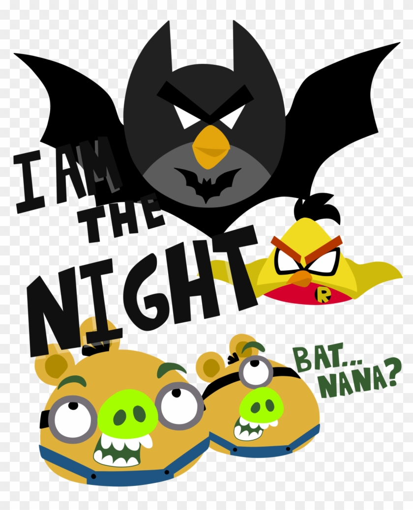 Angry Birds X Batman X Minions By Linamomoko - Angry Birds And Batman -  Free Transparent PNG Clipart Images Download