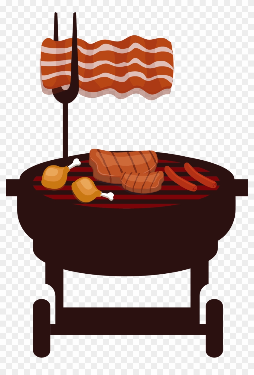 Barbecue Grill Barbacoa Churrasco Beefsteak Illustration - Churrasco Em Png #328939