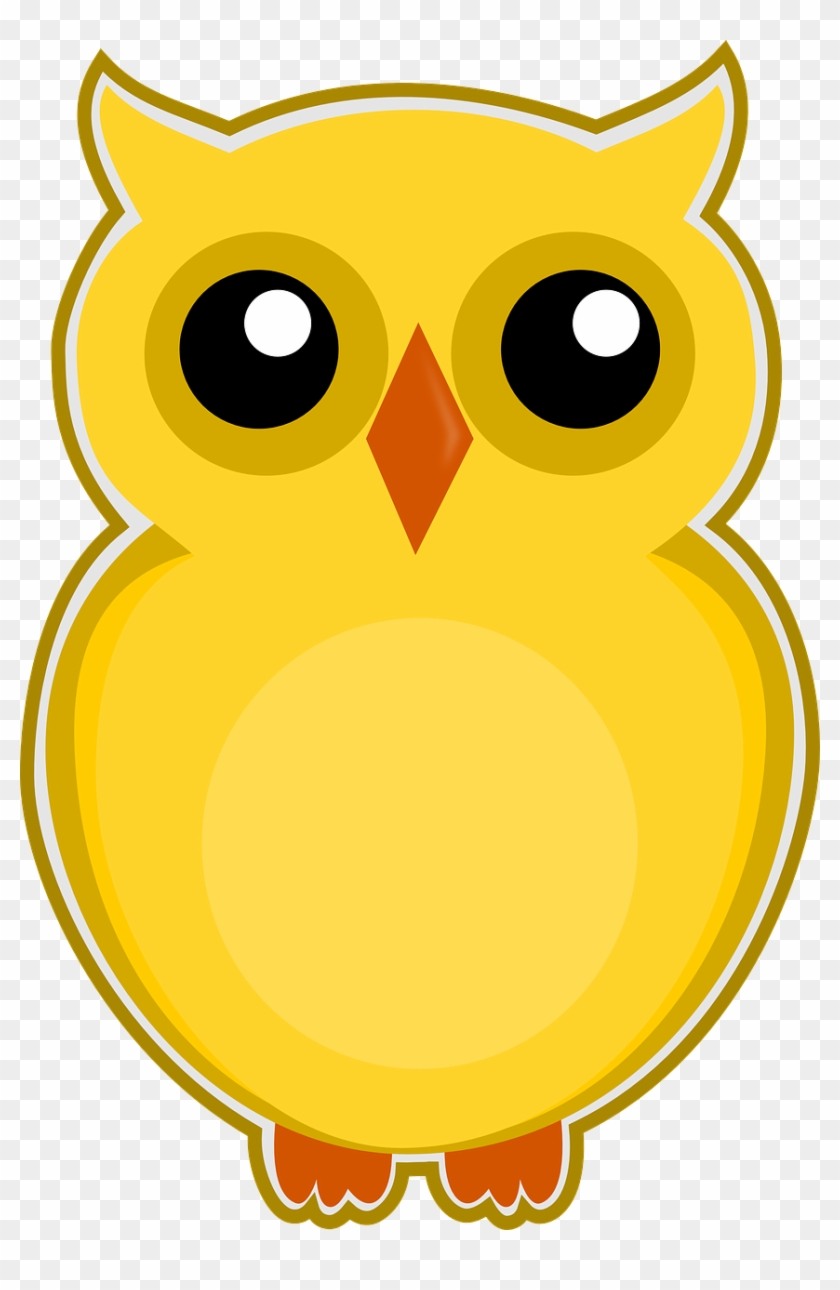 Owl Yellow Bird Cute Animal Transparent Image - การ์ตูน สี เหลือง น่า รัก #328953