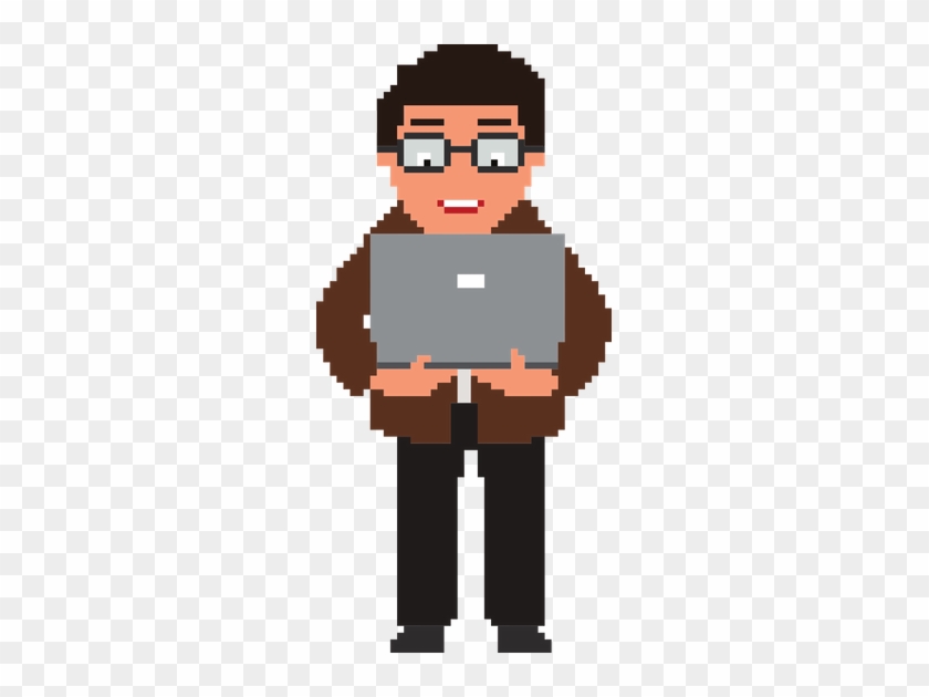Pixel Art Illustration Of Businessman - Cartoon #328960