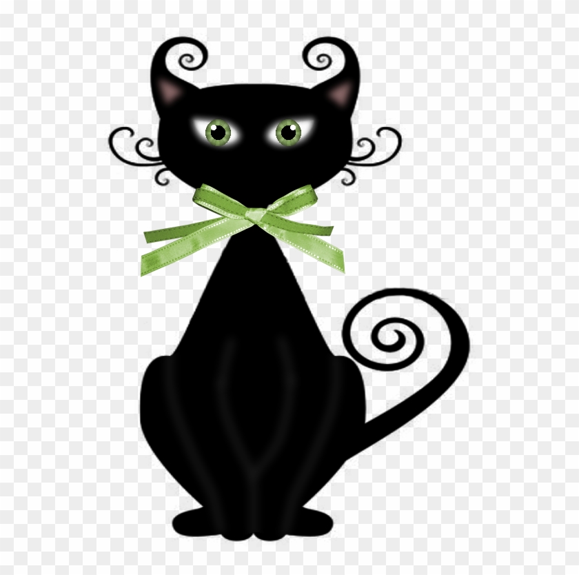 Gatos (555×800) - Spooky Black Cat 1" Square Glass Pendant #329092