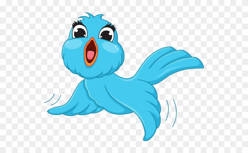 Transparent Blue Bird Png Cartoon Picture - Transparent Background Bird Clipart #329110