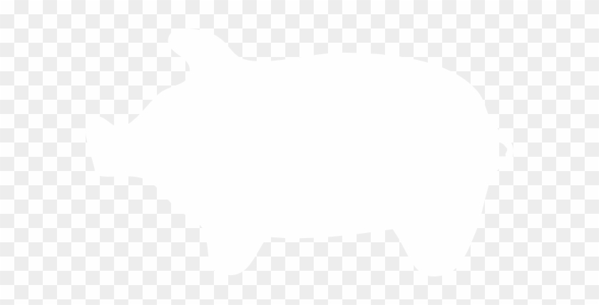 White Pig Silhouette Png #329120
