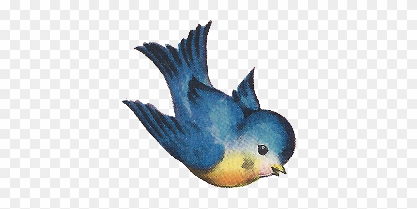 Vintage Blue Bird Clipart #329173