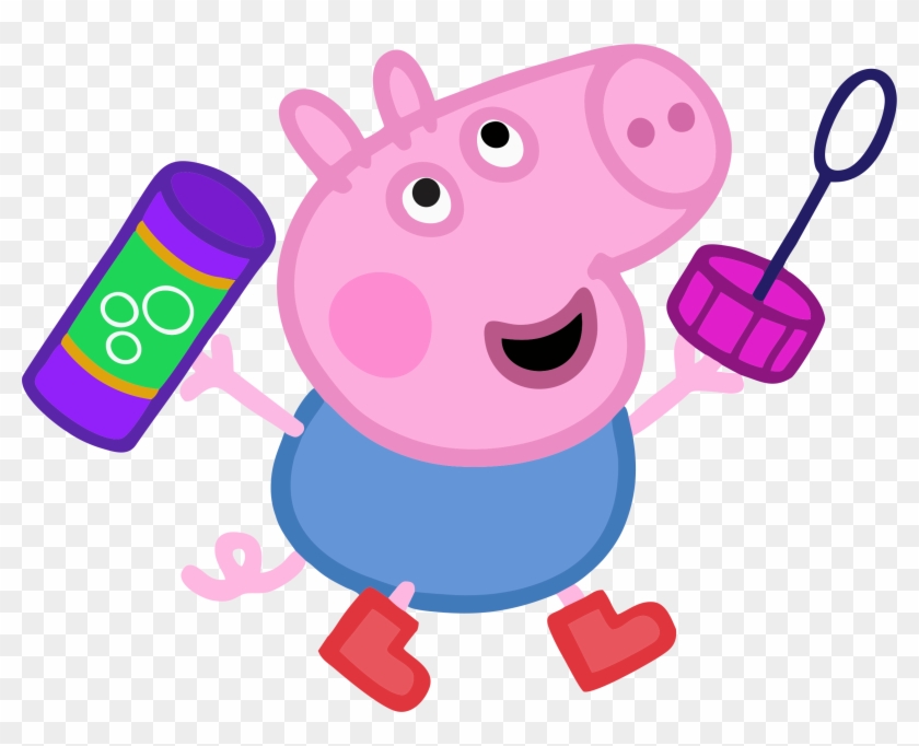 Daddy Pig Muddy Puddles Clip Art - Peppa Pig George Png #329206