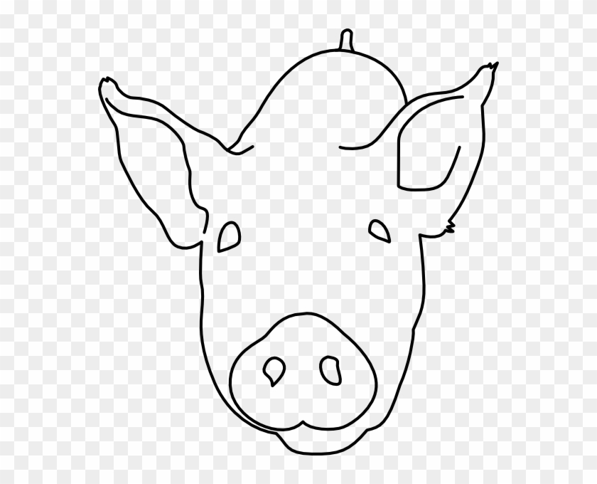 Pig Head Clip Art At Clker - Pig's Head Clipart #329248