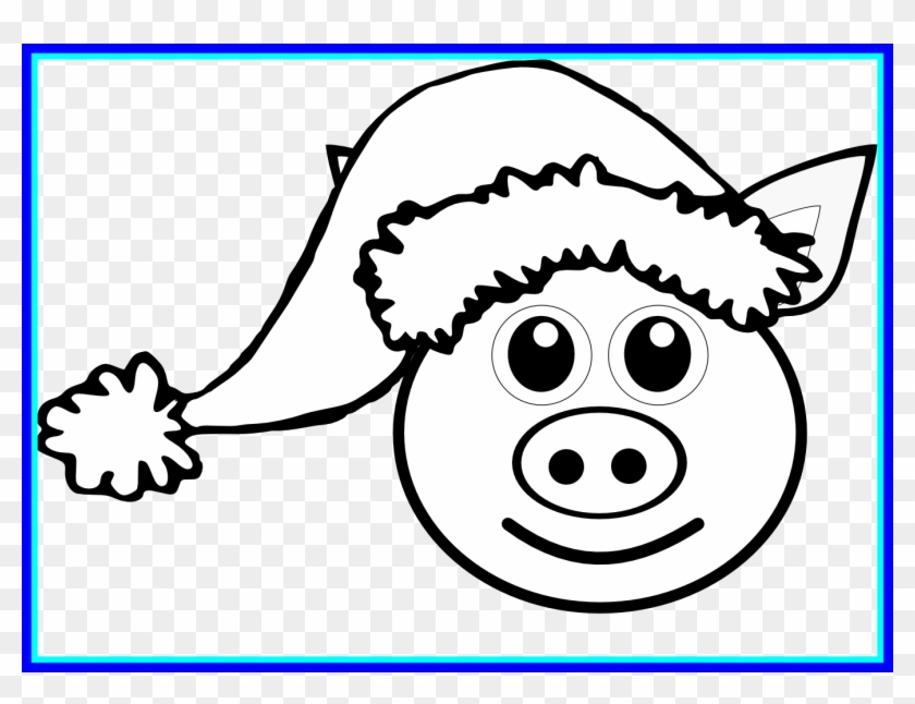Unbelievable Pig Face Coloring Pages For Kids Picture - Christmas Drawings Clipart #329268