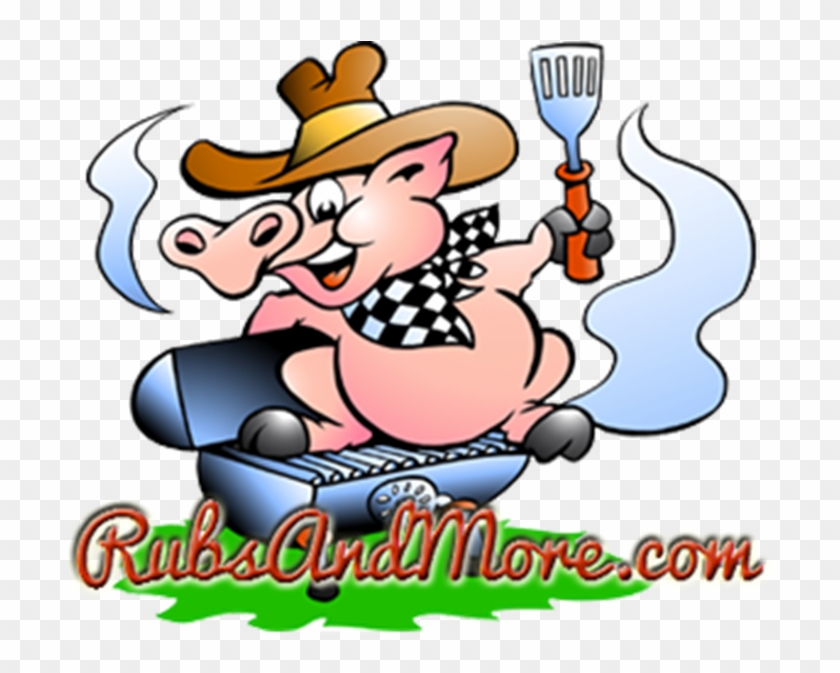 Barbecue Pig Roast Churrasco Clip Art - Cartoon Pig On A Grill #329276