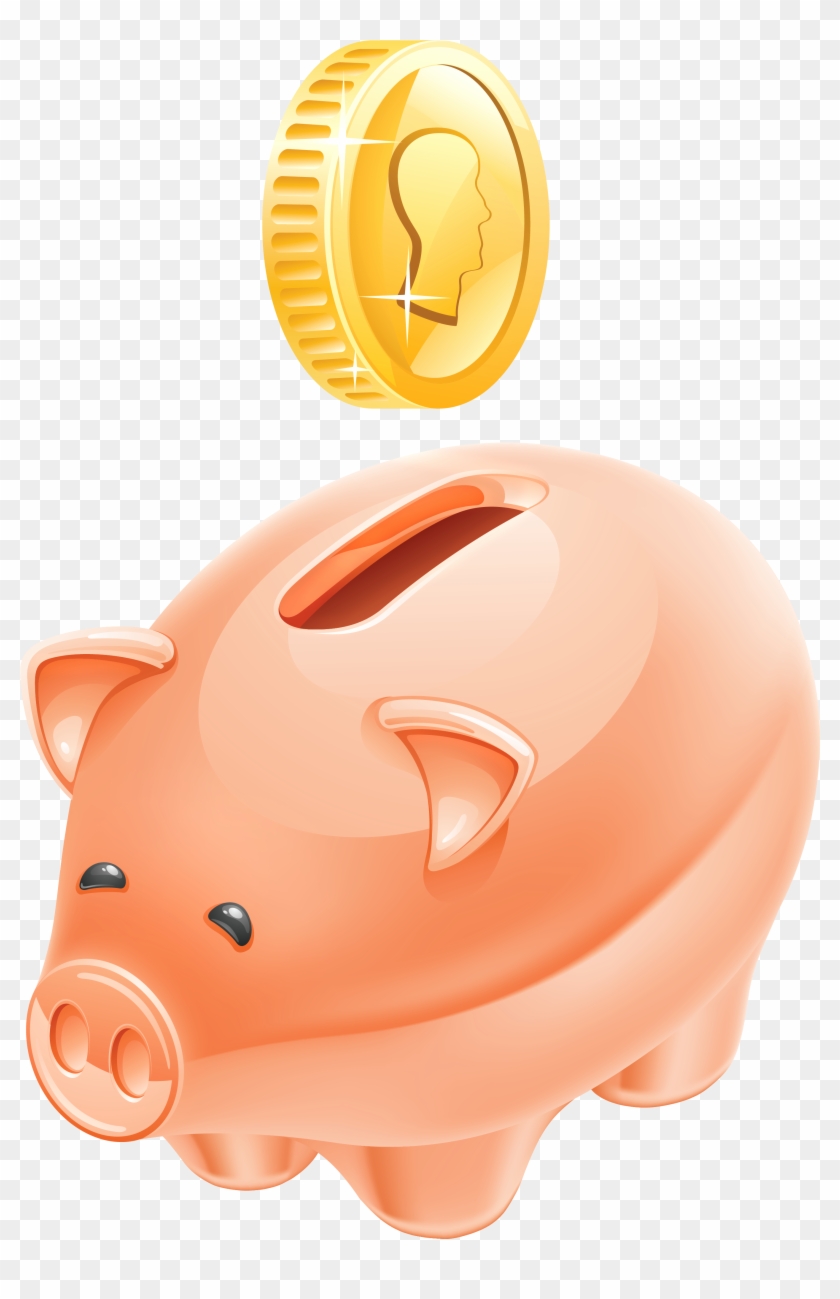Piggy Bank Clipart Picture - Piggy Bank Money Png #329301