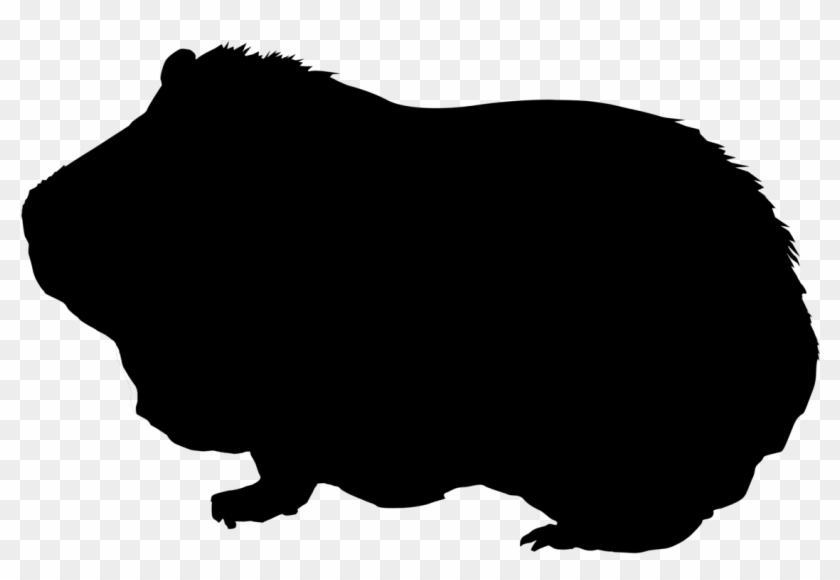 Pig Silhouette Png - Guinea Pig Silhouette #329390