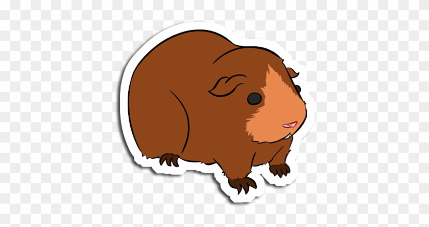 Drawn Guinea Pig Cartoon - Guinea Pig Brown Cartoon #329402