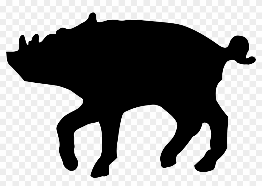 Heraldic Figure Boar - Carabao Silhouette #329475