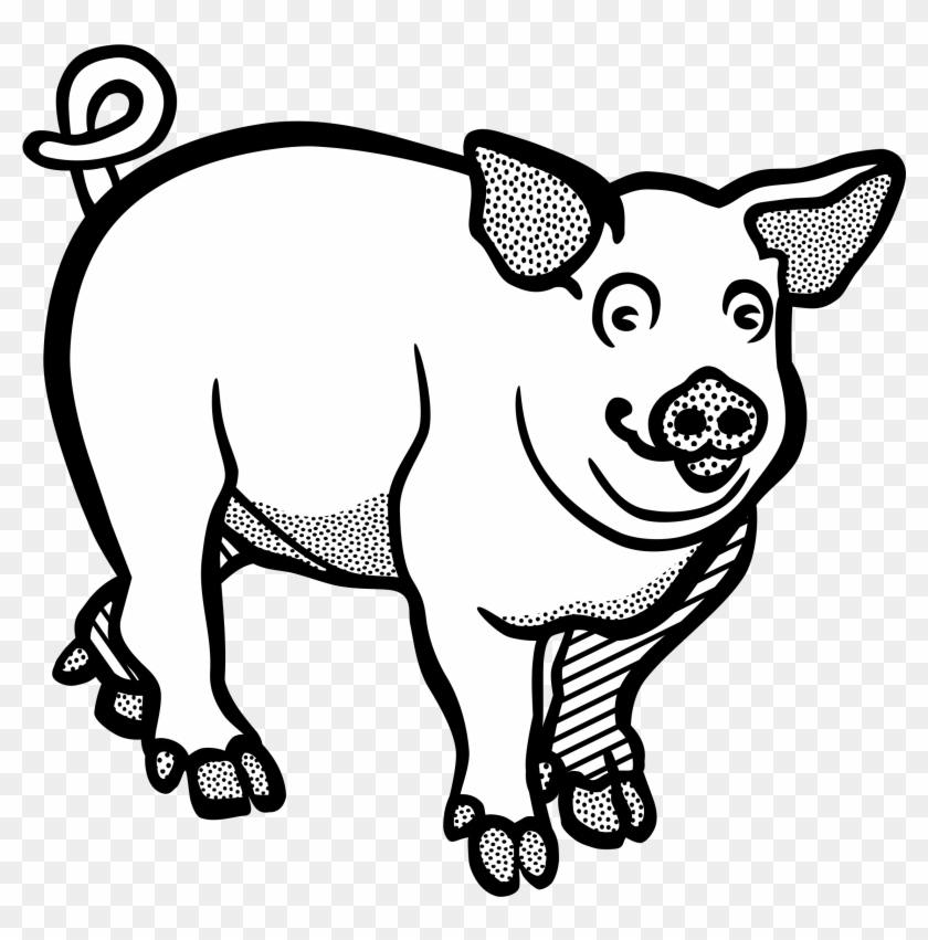 Pig Line Art - Pig Line Art #329498