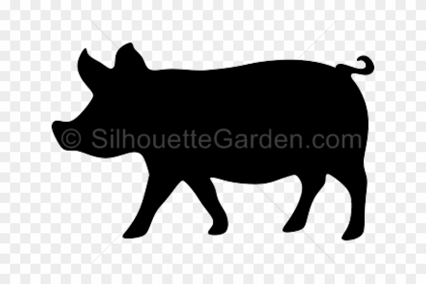 Pig Silhouette Images - Silhouette Of A Pig #329523