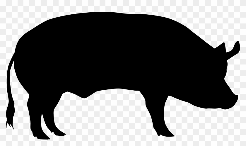 Domestic Pig Cattle Sheep Silhouette - Pig Transparent #329529