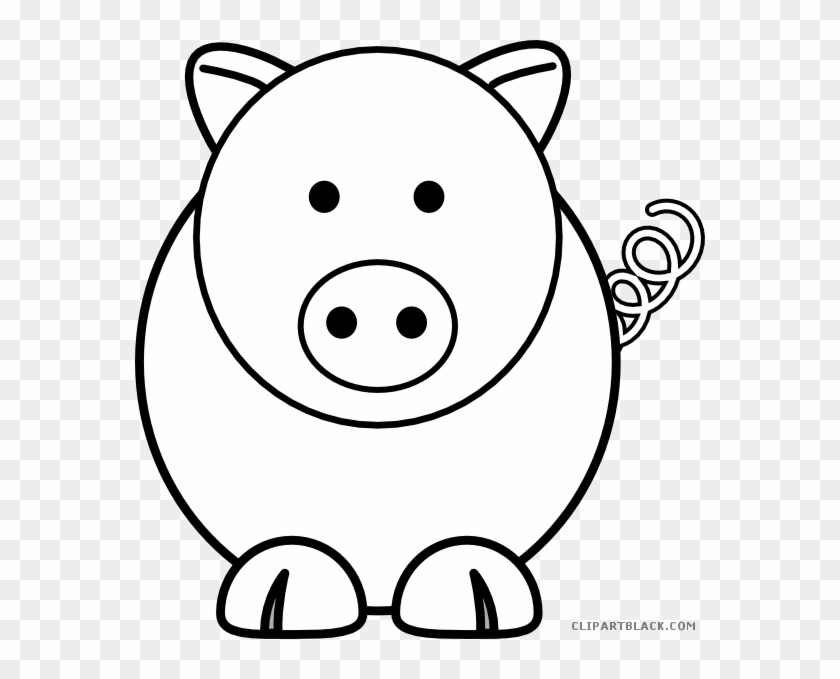 Pig Outline Animal Free Black White Clipart Images - Edmond Memorial High School #329599