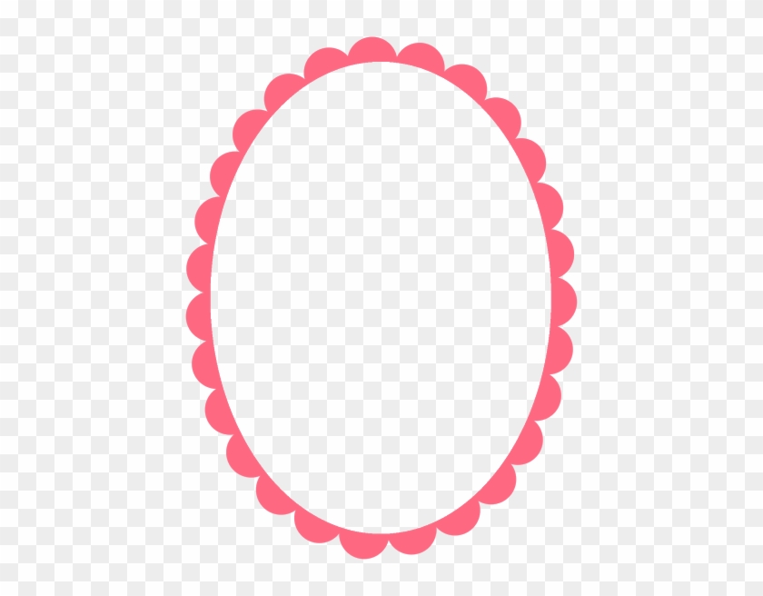 Printable Frames, Free Printables, Sofia Party, Polka - Circulo Rojo Con Bordes Decorados Png #329619