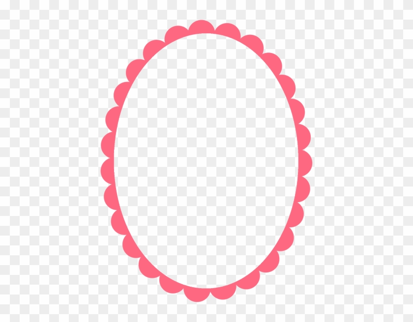 Printable Frames, Free Printables, Sofia Party, Polka - Circulo Rojo Con Bordes Decorados Png #329619