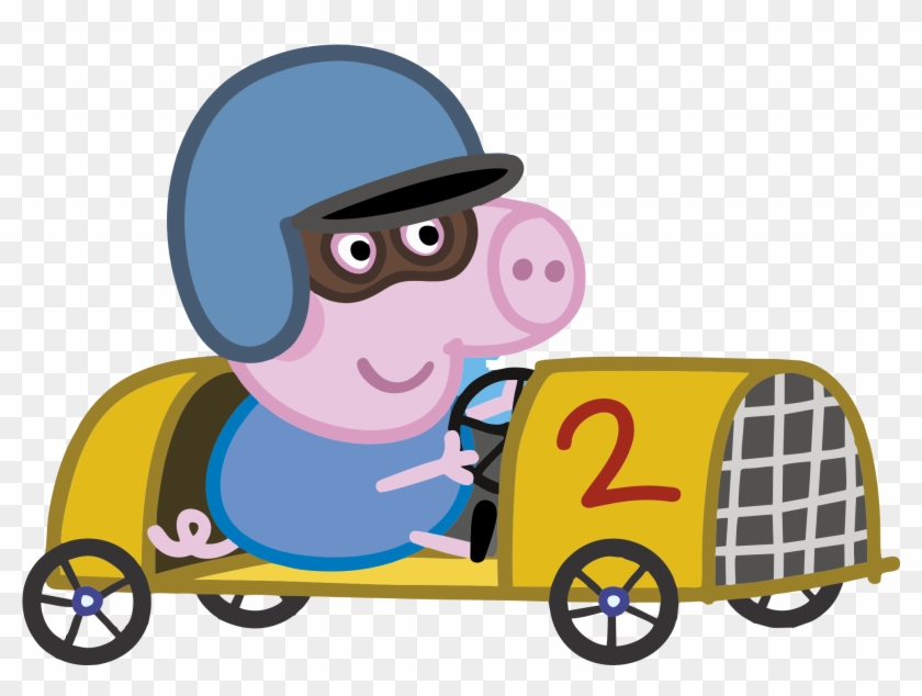 Granny Pig Grandpa Pig George's Racing Car T-shirt - George Pig Png #329750