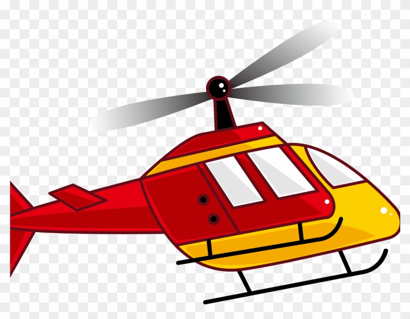 Helicopter Rotor Airplane Clip Art - Helicopter Cartoon Transparent #329748