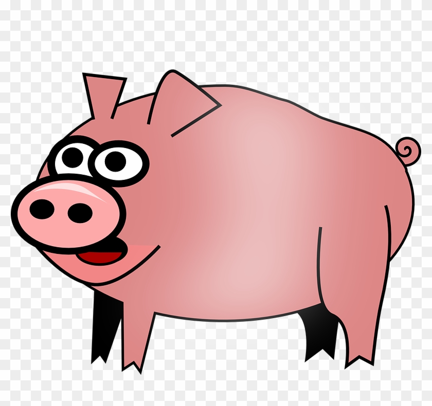 Hog Pig Animal Barnyard Farm Bacon Rural P - Hog Clipart #329777