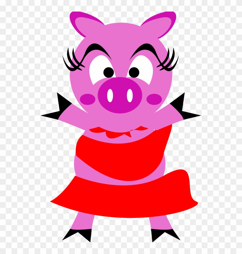 Pig In A Dress Clipart #329816