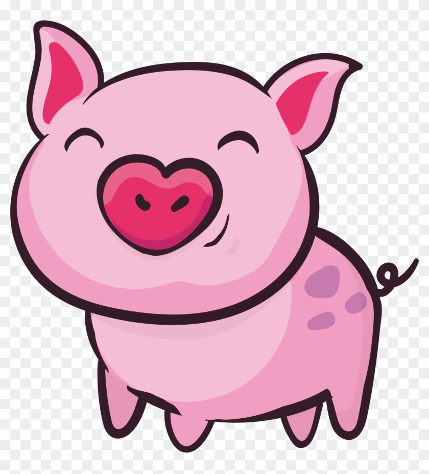 Domestic Pig Clip Art - Little Pig Clip Art #329873