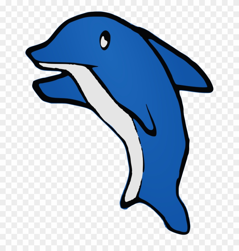 Cartoon Beluga Whale 12, - Delfín Png #329909